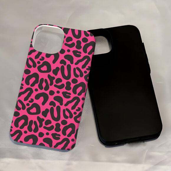 PINK LEOPARD 2IN1 CASE 2IN1 CASE PHONE CASES 9