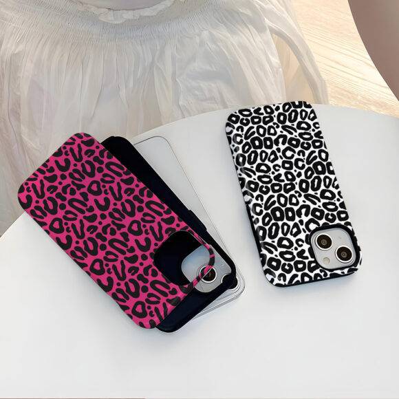 PINK LEOPARD 2IN1 CASE 2IN1 CASE PHONE CASES 5