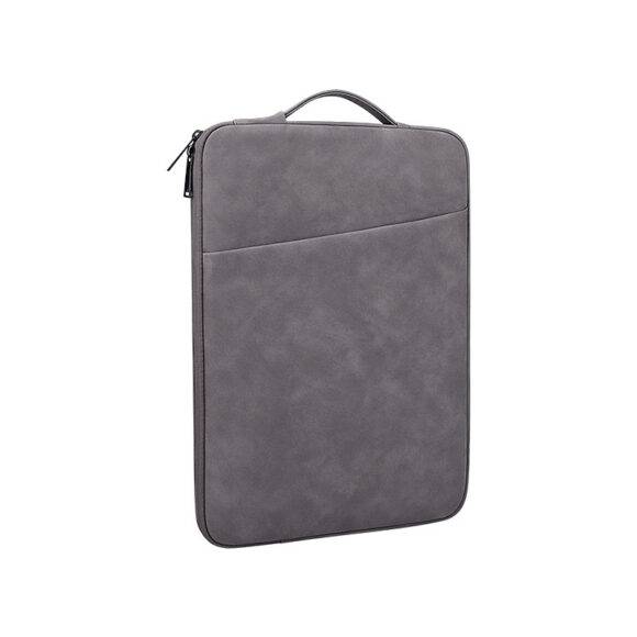 GREY SUEDE LAPTOP BAG Grey laptop bag LAPTOP 9