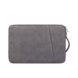 GREY SUEDE LAPTOP BAG Grey laptop bag LAPTOP