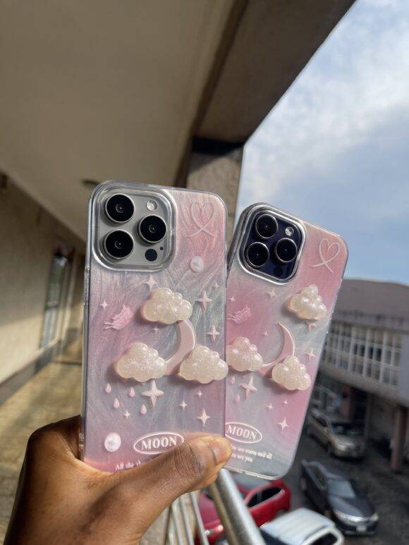 PINK MOON CLOUD CASE brown case PHONE CASES 4