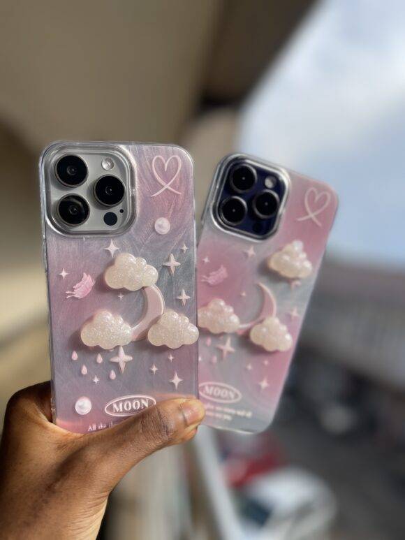 PINK MOON CLOUD CASE brown case PHONE CASES 5