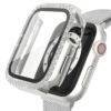 SILVER DOUBLE ROW STONED IWATCH PROTECTOR WATCH PROTECTOR IWATCH 12