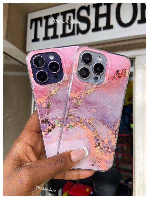 PINK MARBLE DUST CASE Hard case PHONE CASES 3