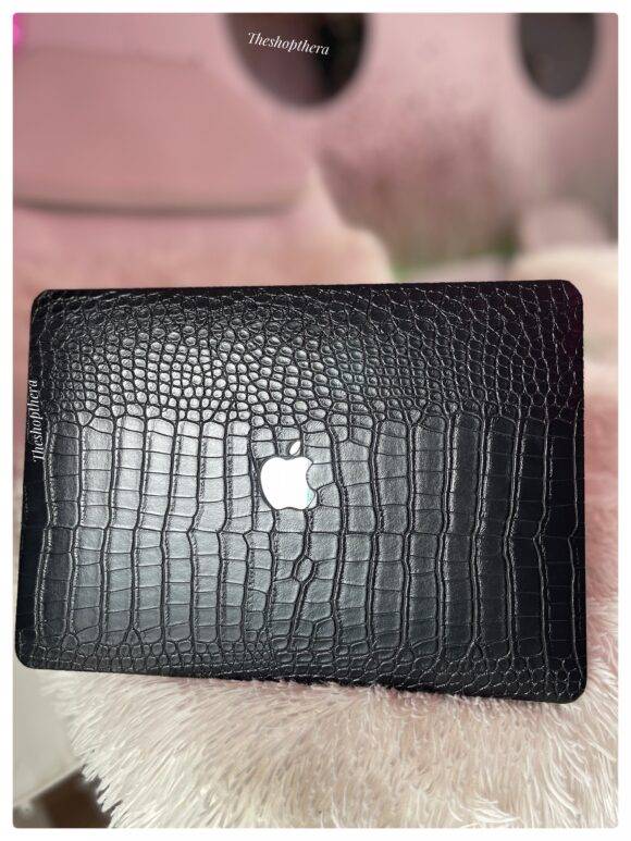 BLACK CROCS LEATHER MACBOOK CASE BLACK MACBOOK CASE LAPTOP 10