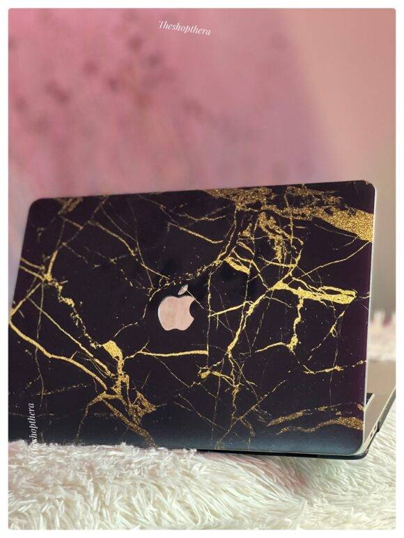 BLACK GOLD MARBLE MACBOOK CASE MacBook case LAPTOP 5