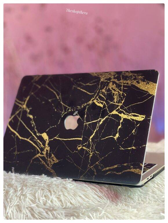 BLACK GOLD MARBLE MACBOOK CASE MacBook case LAPTOP 9