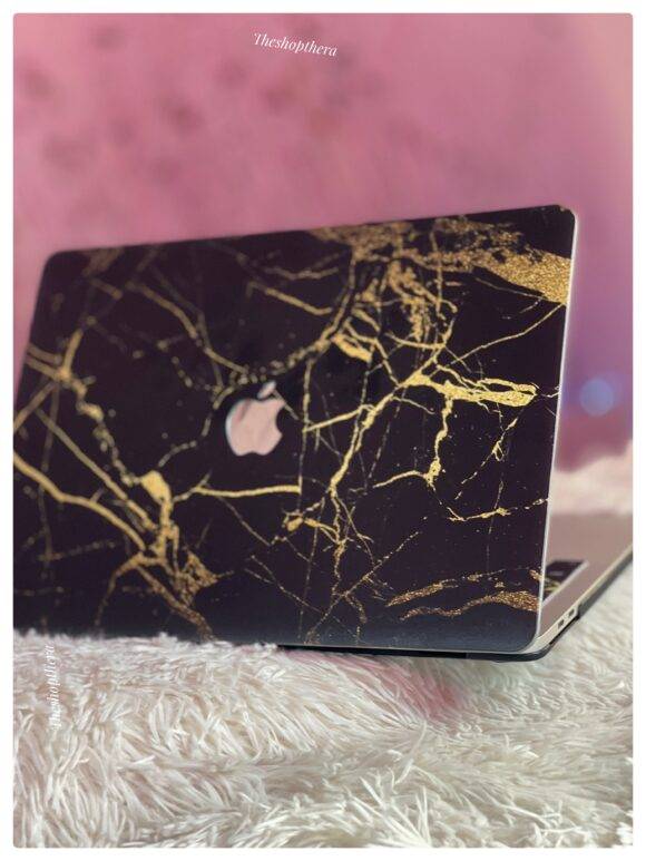 BLACK GOLD MARBLE MACBOOK CASE MacBook case LAPTOP 2