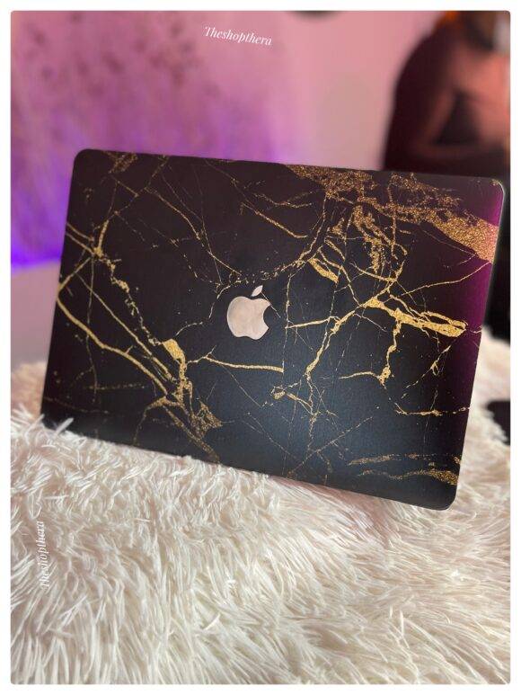 BLACK GOLD MARBLE MACBOOK CASE MacBook case LAPTOP 8