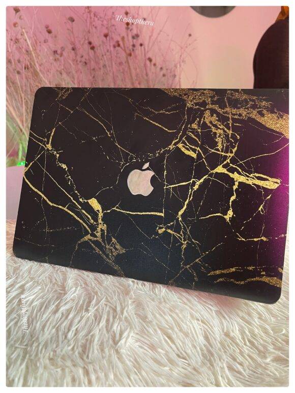 BLACK GOLD MARBLE MACBOOK CASE MacBook case LAPTOP 7