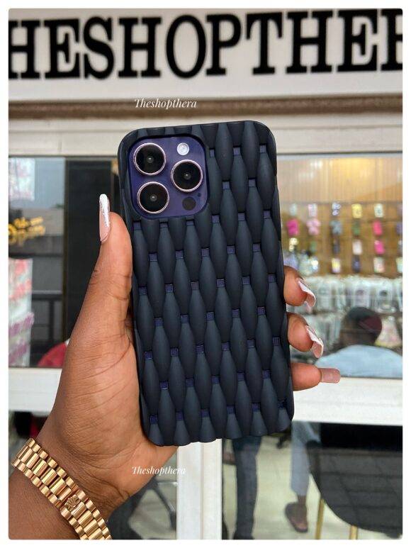 BLACK PADDED INTERWOVEN CASE brown case PHONE CASES 9