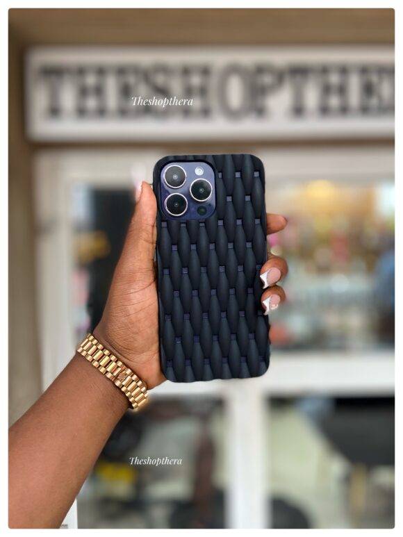 BLACK PADDED INTERWOVEN CASE brown case PHONE CASES 10