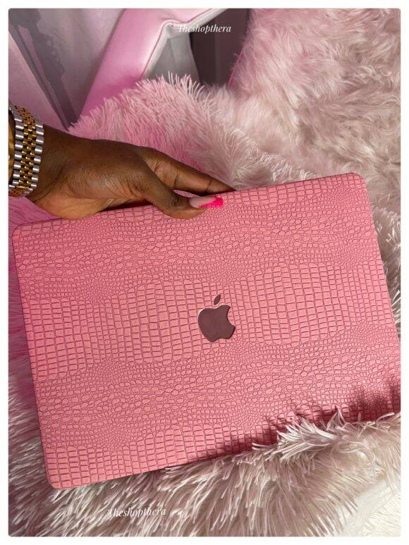 PINK CROCS LEATHER MACBOOK CASE MacBook case LAPTOP 7