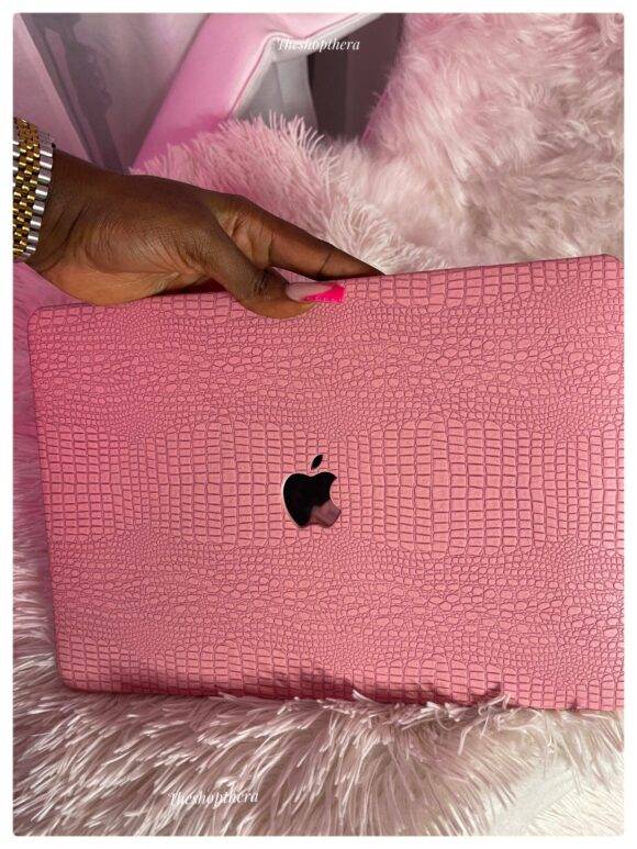 PINK CROCS LEATHER MACBOOK CASE MacBook case LAPTOP 4