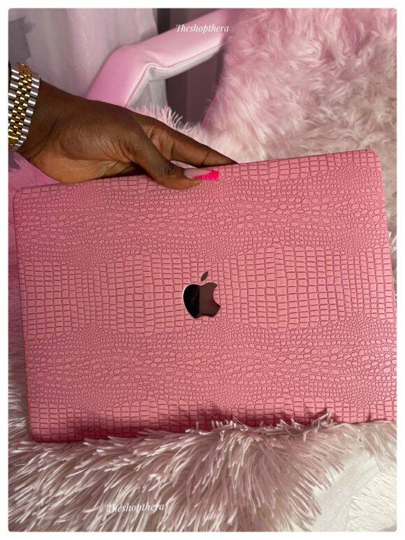 PINK CROCS LEATHER MACBOOK CASE MacBook case LAPTOP 6