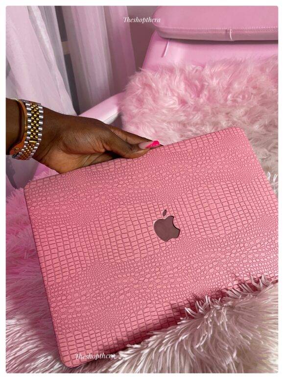 PINK CROCS LEATHER MACBOOK CASE MacBook case LAPTOP 3