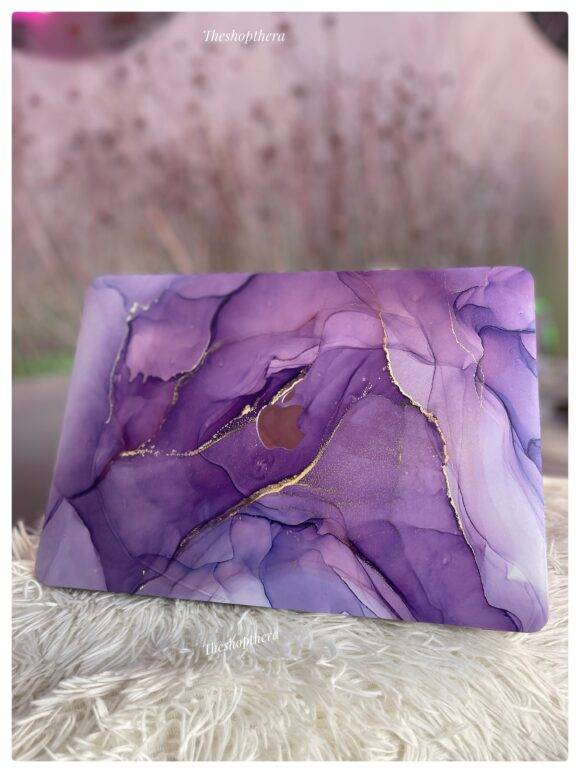 PURPLE GOLD MARBLE MACBOOK CASE MacBook case LAPTOP 3