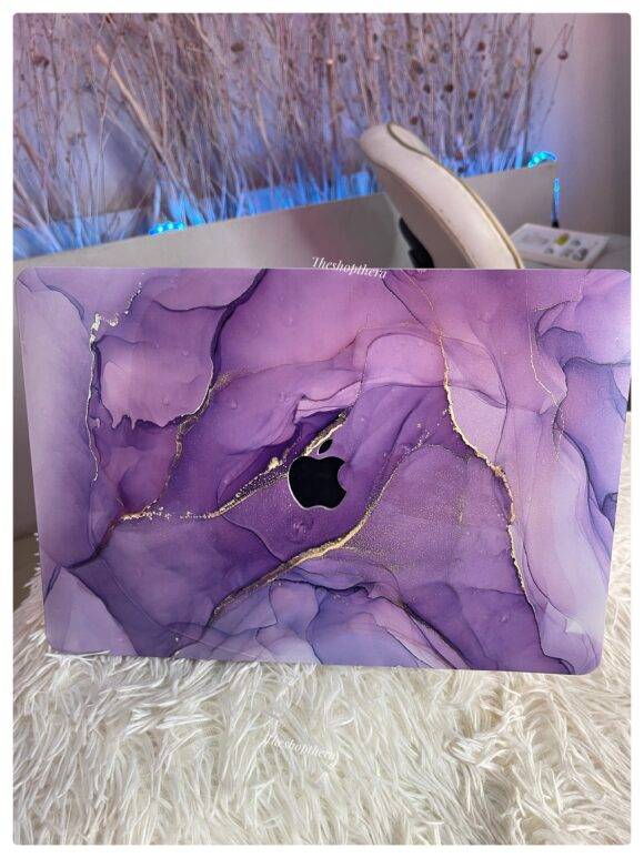 PURPLE GOLD MARBLE MACBOOK CASE MacBook case LAPTOP 7