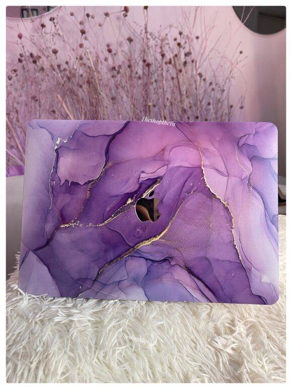 PURPLE GOLD MARBLE MACBOOK CASE MacBook case LAPTOP 10