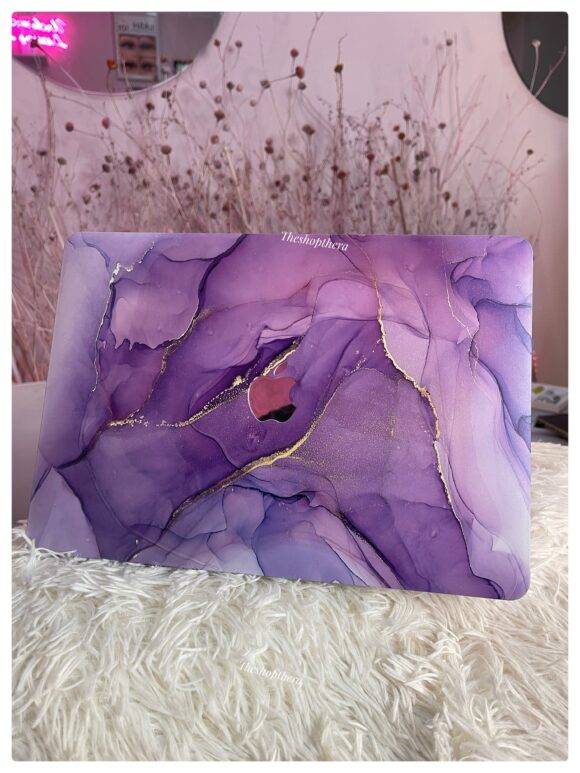 PURPLE GOLD MARBLE MACBOOK CASE MacBook case LAPTOP 9