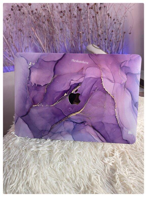 PURPLE GOLD MARBLE MACBOOK CASE MacBook case LAPTOP 11