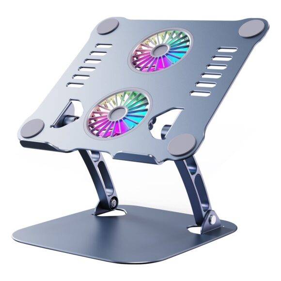 SILVER 360 BREATHABLE FAN LAPTOP STAND FOLDABLE LAPTOP STAND LAPTOP 5