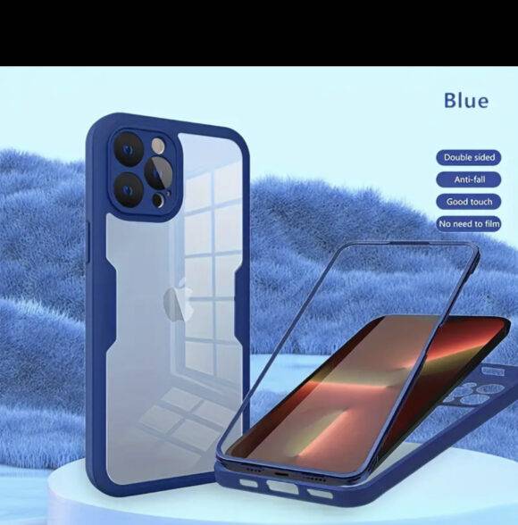 BLUE 360 TPU CASE 360 cases PHONE CASES 7