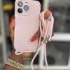 PINK ROPE SILICONE CASE Basic Protection PHONE CASES 15