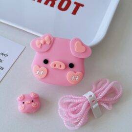 PINK PIGGY CHARGER PROTECTOR CHARGER ACCESSORY CHARGER PROTECTORS