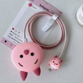 PINK PIGLET CHARGER PROTECTOR CHARGER ACCESSORY CHARGER PROTECTORS