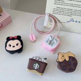 BROWN STARBUCKS CHARGER PROTECTOR CHARGER ACCESSORY CHARGER PROTECTORS 2