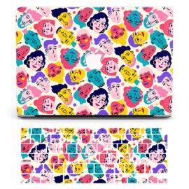 MULTICOLOR FACE MACBOOK CASE MacBook case LAPTOP