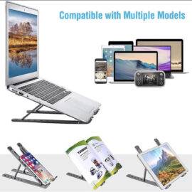 SILVER ALUMINUM LAPTOP STAND FOLDABLE LAPTOP STAND LAPTOP STAND 2