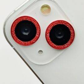 RED GLITTER CAMERA PROTECTOR Camera protector case IPHONE 2