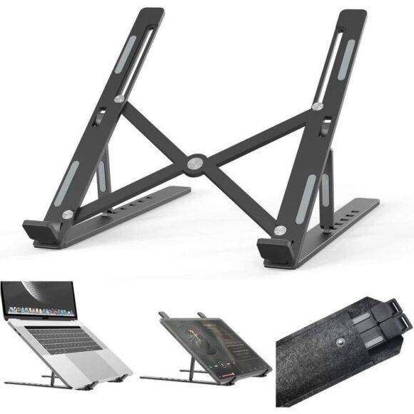 BLACK FOLDABLE  LAPTOP STAND FOLDABLE LAPTOP STAND LAPTOP 6