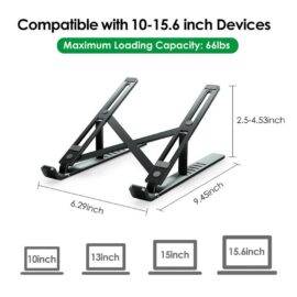 BLACK FOLDABLE  LAPTOP STAND FOLDABLE LAPTOP STAND LAPTOP 2