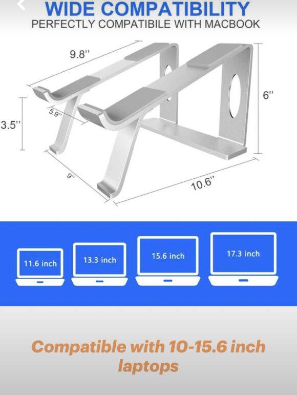 SILVER ANCHOR LAPTOP STAND FOLDABLE LAPTOP STAND LAPTOP 5