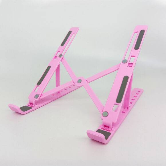 PINK PLASTIC LAPTOP STAND FOLDABLE LAPTOP STAND LAPTOP 4