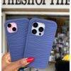 DARK BLUE 3IN1 WAVY  CASE 3-in-1 case PHONE CASES 17