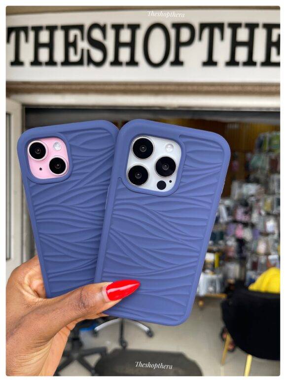 DARK BLUE 3IN1 WAVY  CASE 3-in-1 case PHONE CASES 2