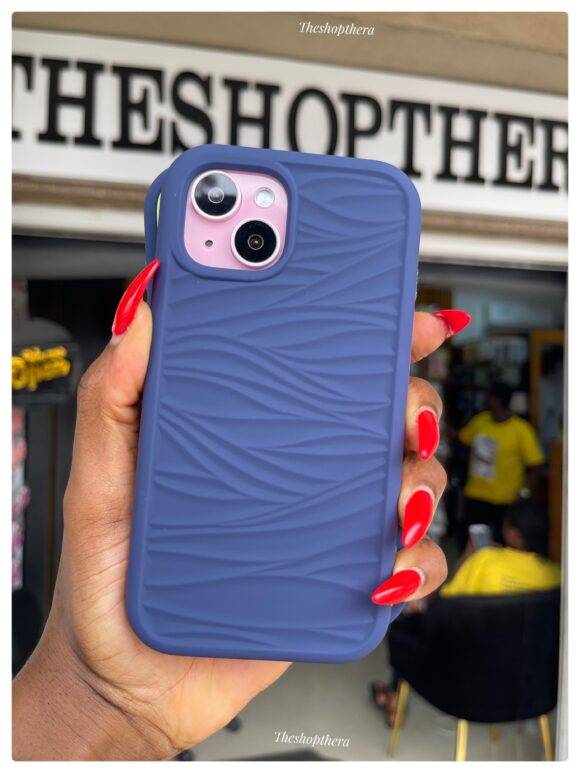 DARK BLUE 3IN1 WAVY  CASE 3-in-1 case PHONE CASES 12