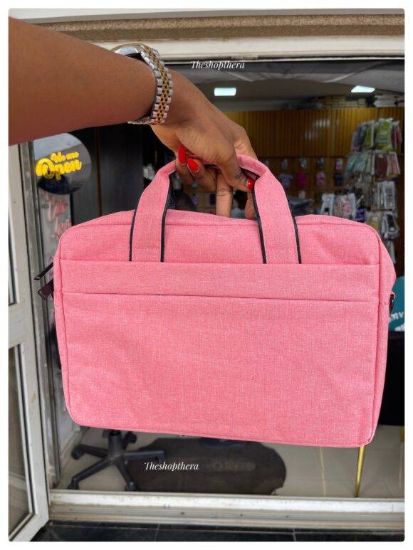 PINK COMPARTMENT LAPTOP BAG Grey laptop bag LAPTOP 10