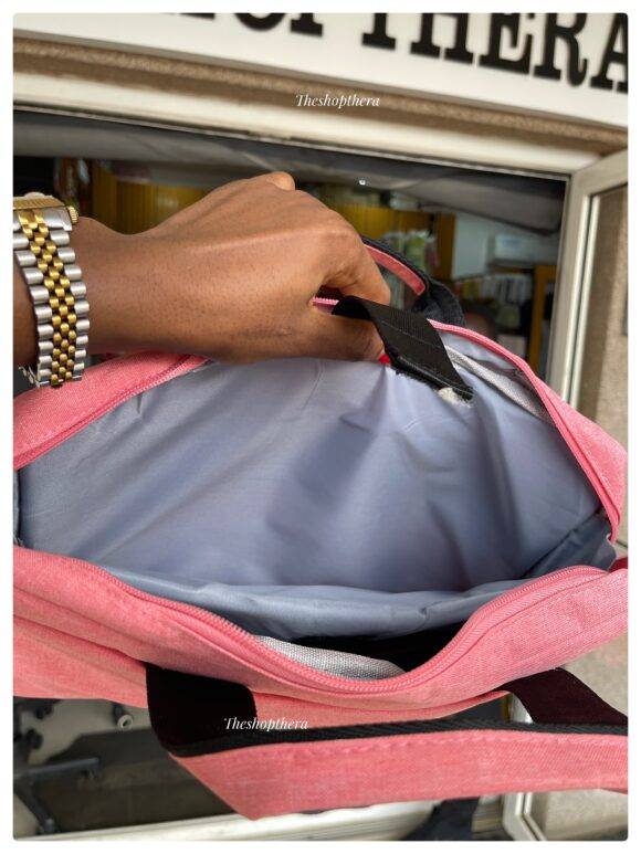 PINK COMPARTMENT LAPTOP BAG Grey laptop bag LAPTOP 5