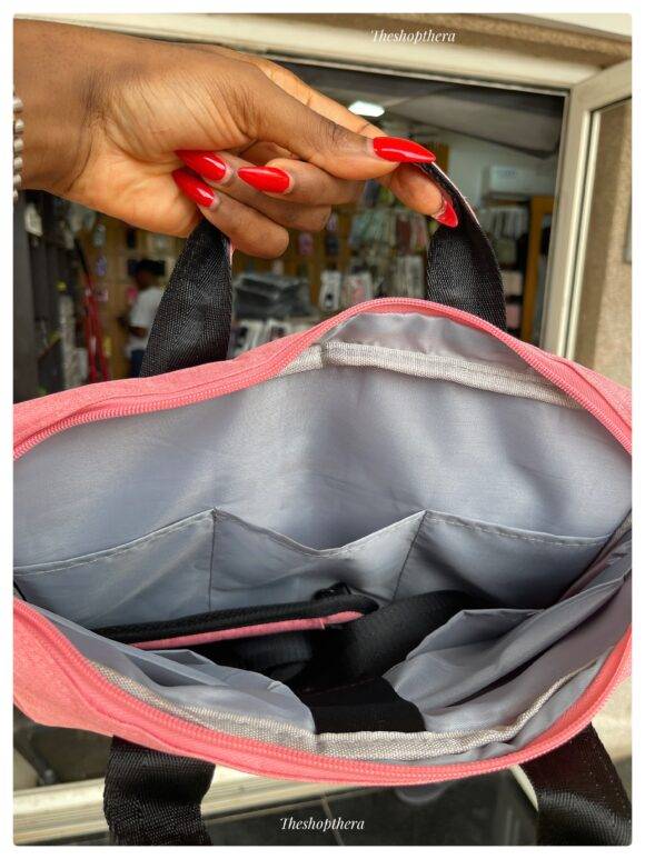 PINK COMPARTMENT LAPTOP BAG Grey laptop bag LAPTOP 12