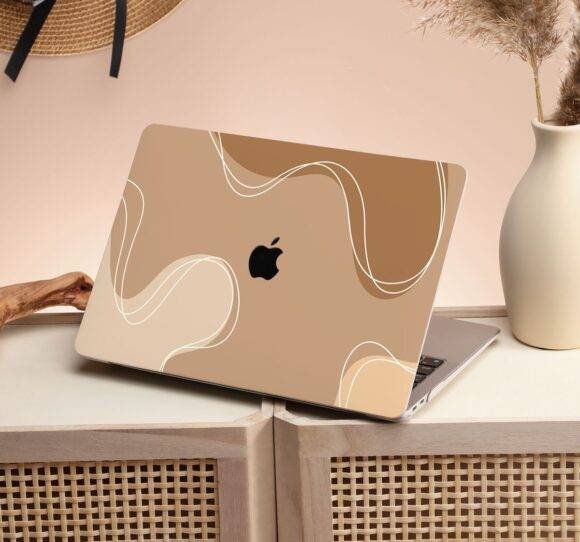 BROWN ABSTRACT MACBOOK CASE MacBook case LAPTOP 3