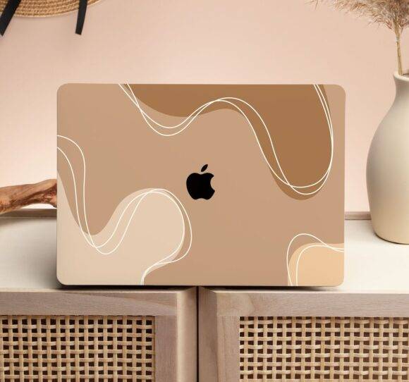 BROWN ABSTRACT MACBOOK CASE MacBook case LAPTOP 5