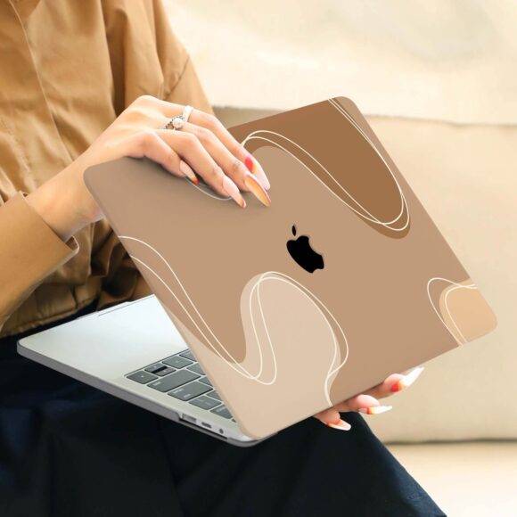 BROWN ABSTRACT MACBOOK CASE MacBook case LAPTOP 4