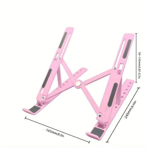 PINK PLASTIC LAPTOP STAND FOLDABLE LAPTOP STAND LAPTOP 6