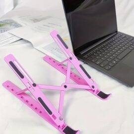 PINK PLASTIC LAPTOP STAND FOLDABLE LAPTOP STAND LAPTOP 2