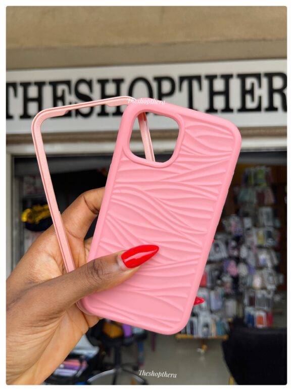 LIGHT PINK 3IN1 WAVY  CASE 3-in-1 case PHONE CASES 9